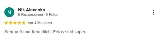 Sehr nett und freundlich. Fotos sind super