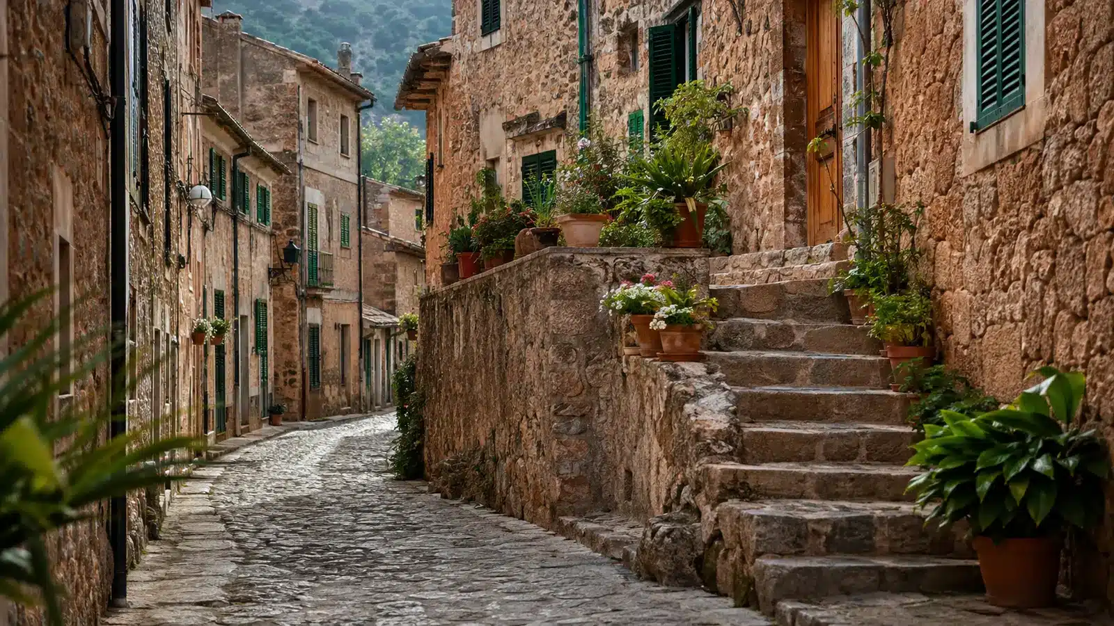Fornalutx ist eine eigenständige Gemeinde im Nordwesten Mallorcas, eng mit dem Sóller-Tal verbunden. Das Dorf liegt innerhalb der Serra de Tramuntana. auf Mallorca – Sehenswürdigkeit und Landschaft